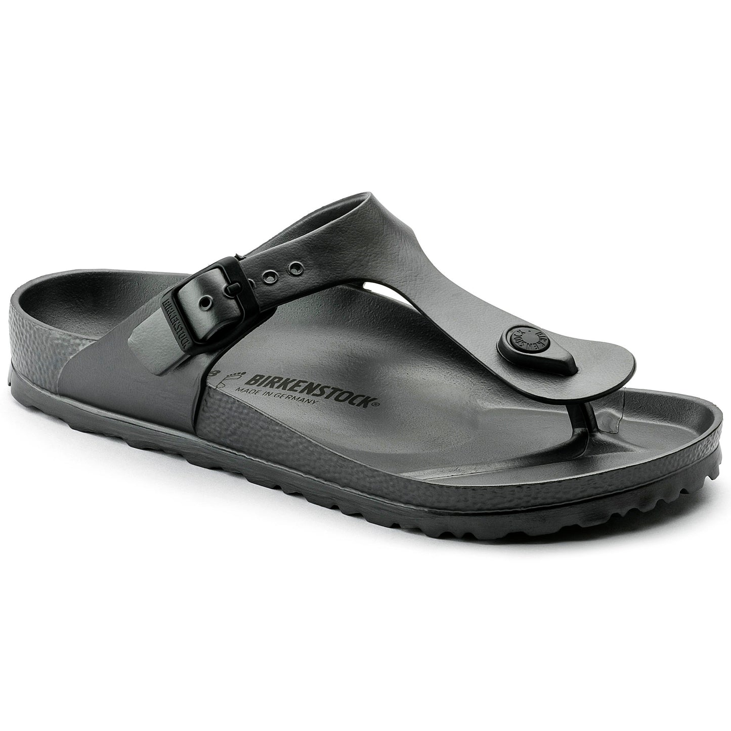 BIRKENSTOCK Women's Gizeh Essentials EVA Metallic Anthracite
