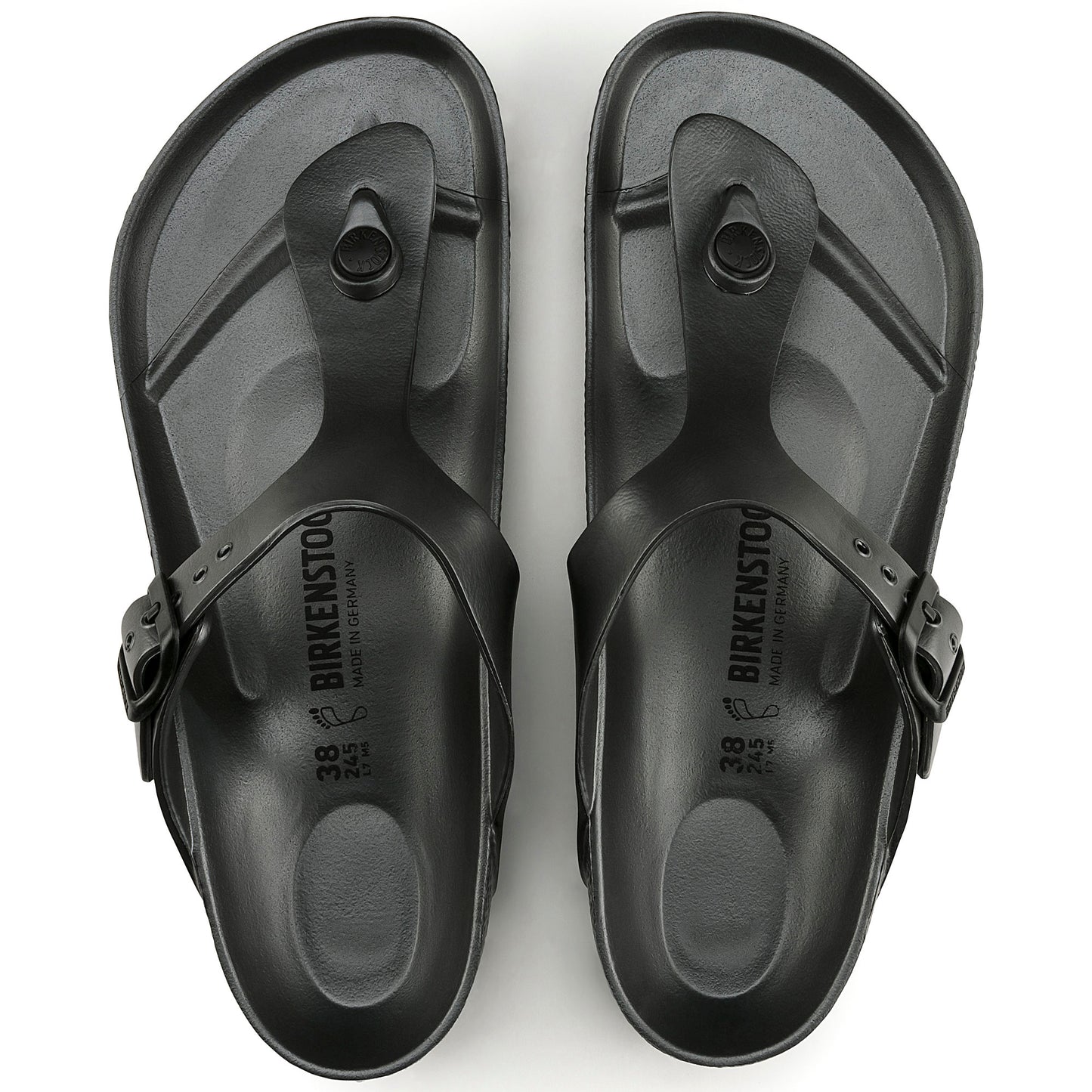 BIRKENSTOCK Women's Gizeh Essentials EVA Metallic Anthracite