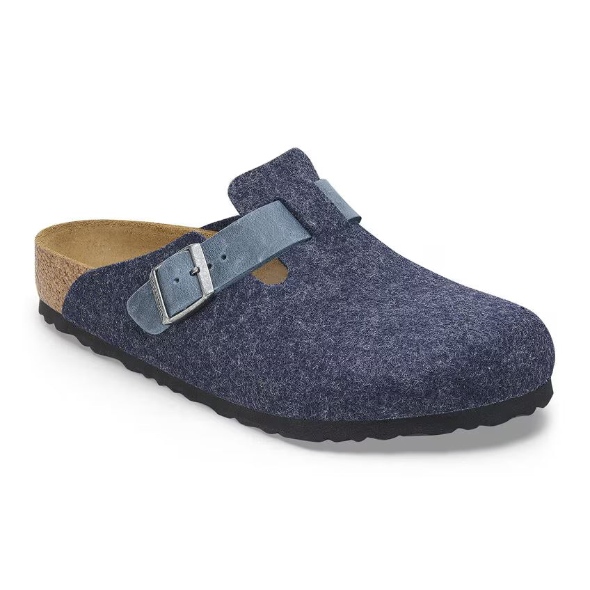 Birkenstock Boston Natural Leather-Felt