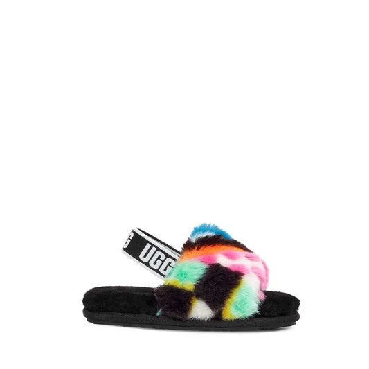 UGG Toddler's Fluff Yeah Slide Checks
