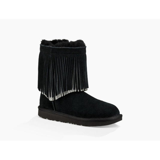 UGG Kids' Classic Short II Fringe Boot