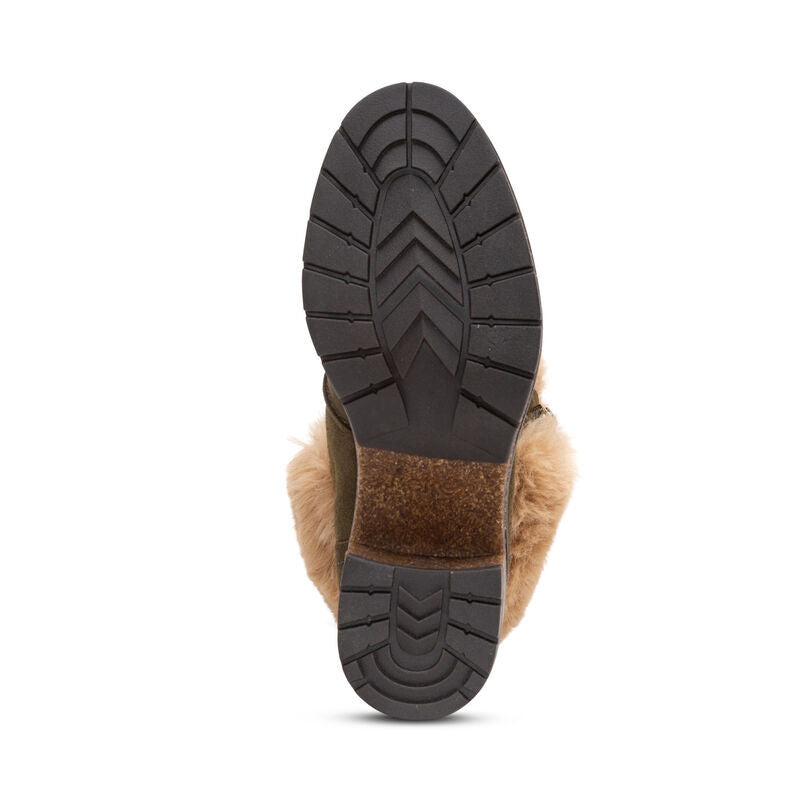 AETREX Women's Brooklyn Fur Lace Boot Waterproof