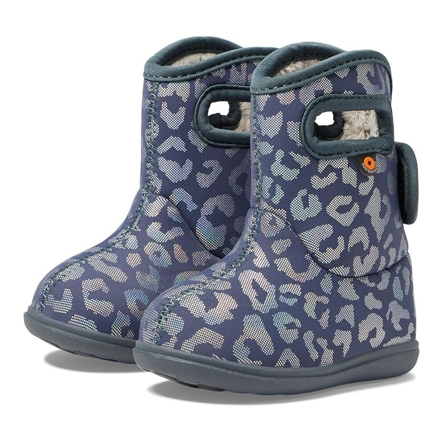 Metallic Leopard Misty Grey