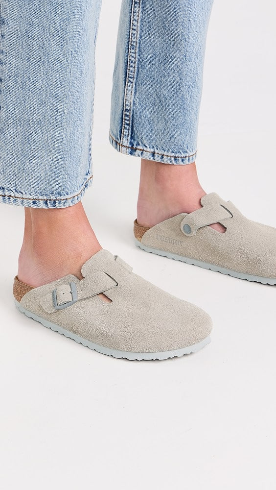BIRKENSTOCK Boston Suede - Hard Footbed