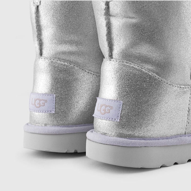 UGG Kids' Gita Metallic Pom-Pom Boots