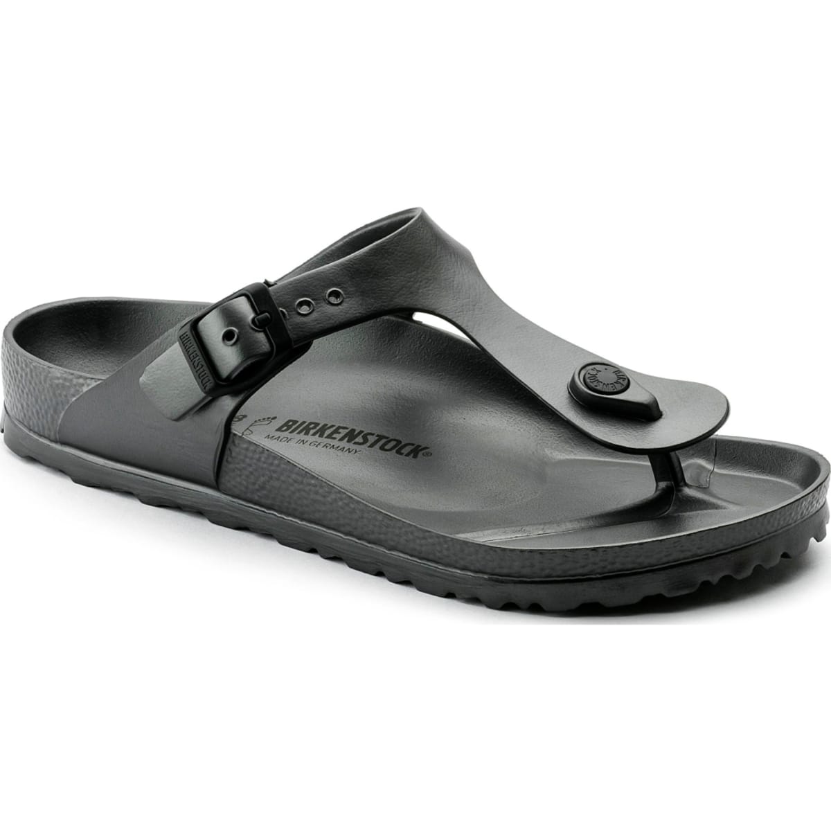 BIRKENSTOCK Women's Gizeh Essentials EVA Metallic Anthracite