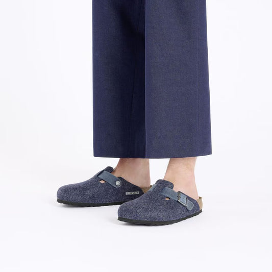 Birkenstock Boston Natural Leather-Felt