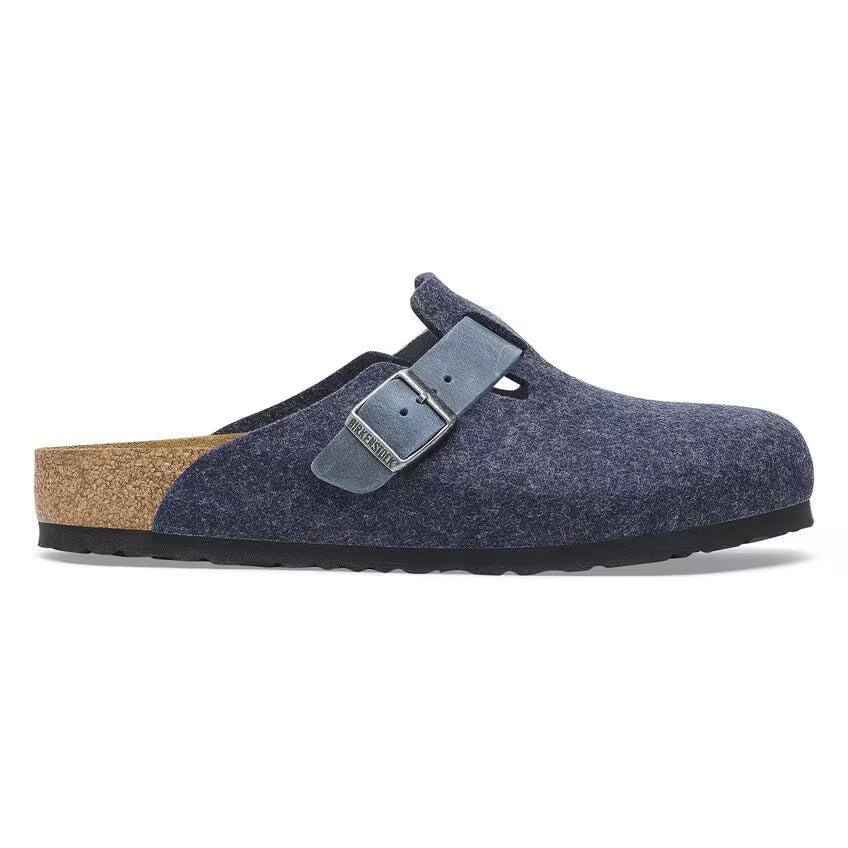 Birkenstock Boston Natural Leather-Felt