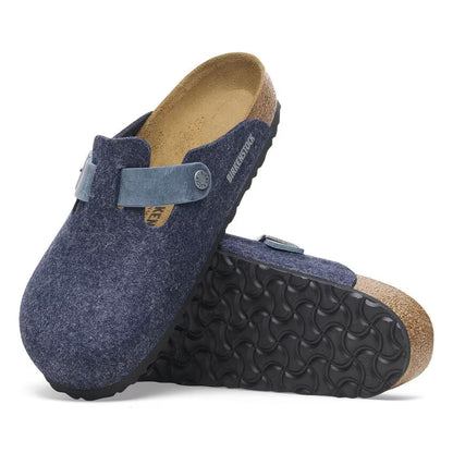 Birkenstock Boston Natural Leather-Felt