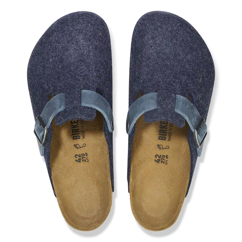 Birkenstock Boston Natural Leather-Felt