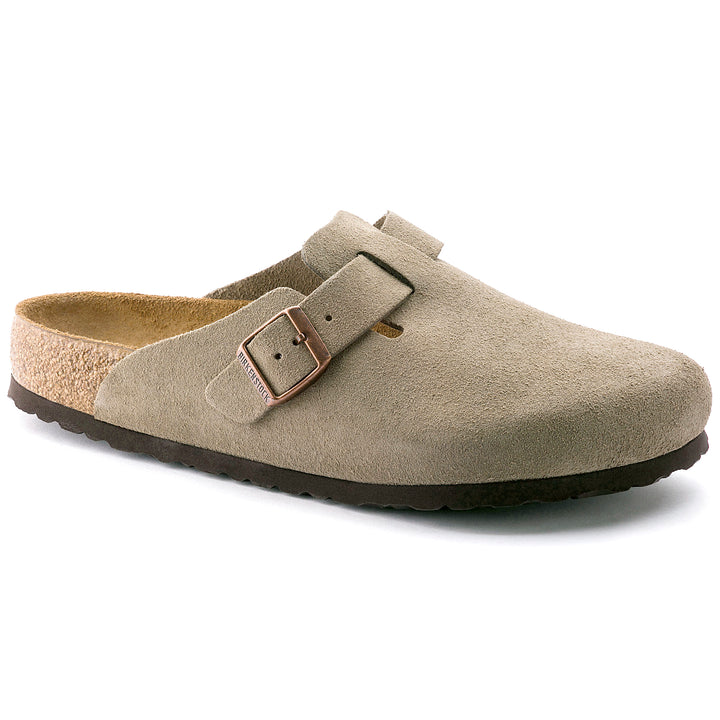 Birkenstock Boston Suede  Clog Soft Footbed