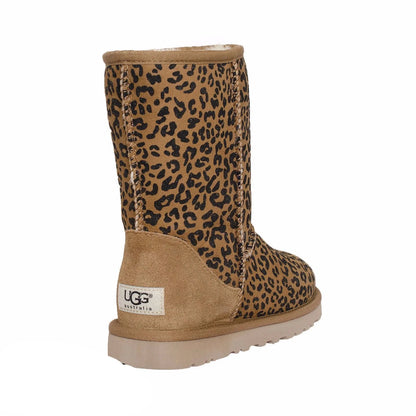 UGG CLASSIC SHORT ROSETTE CHESTNUT LEOPARD