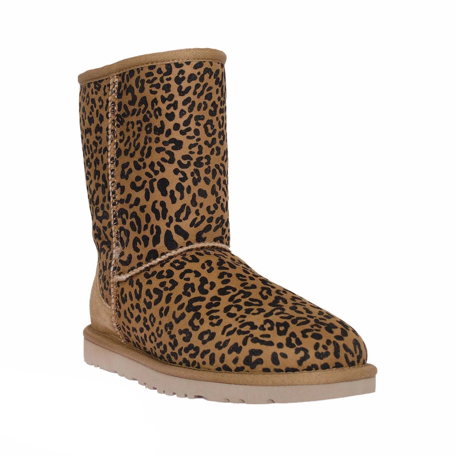 UGG CLASSIC SHORT ROSETTE CHESTNUT LEOPARD