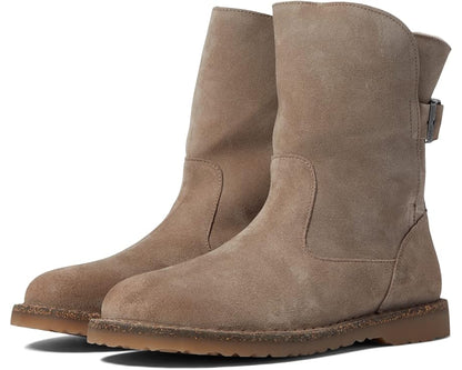 Uppsala Shearling Boot Gray Taupe Suede