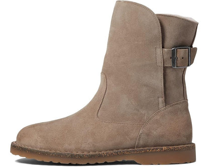 Uppsala Shearling Boot Gray Taupe Suede