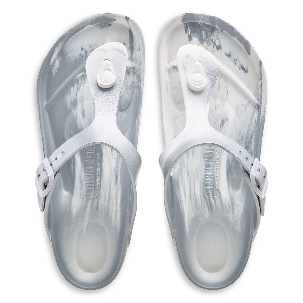 BIRKENSTOCK Women's Gizeh Essentials EVA Metallic Silver Multi
