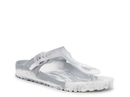 BIRKENSTOCK Women's Gizeh Essentials EVA Metallic Silver Multi