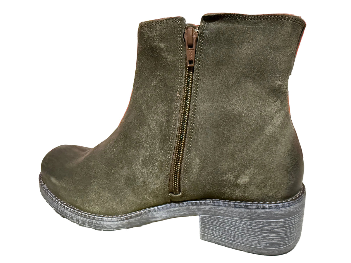 Oily Olive Suede