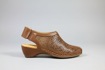 Pikolinos Women's Brandy Leather Wedge Sandal