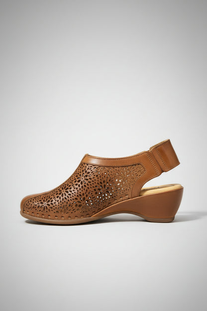 Pikolinos Women's Brandy Leather Wedge Sandal