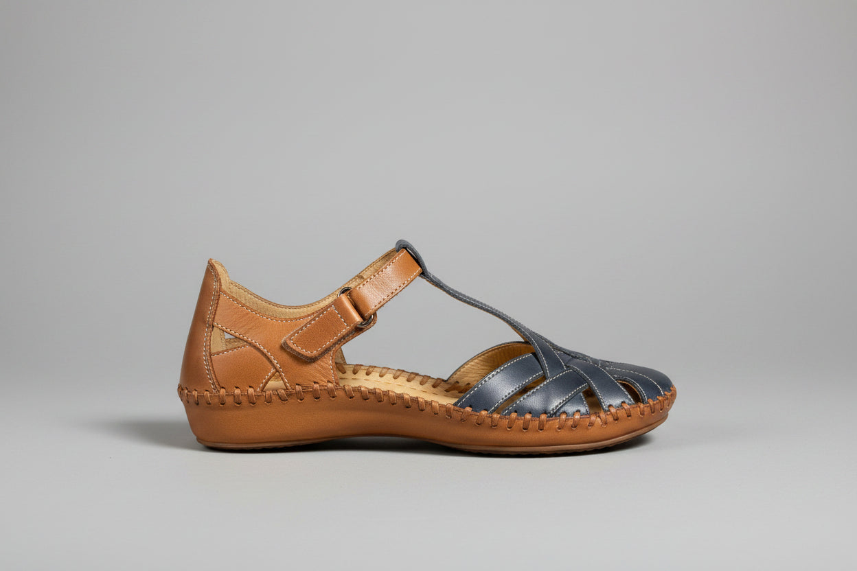 Navy Blue/Brandy