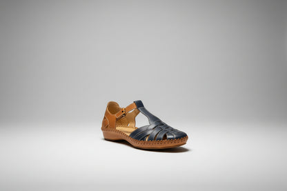 Navy Blue/Brandy