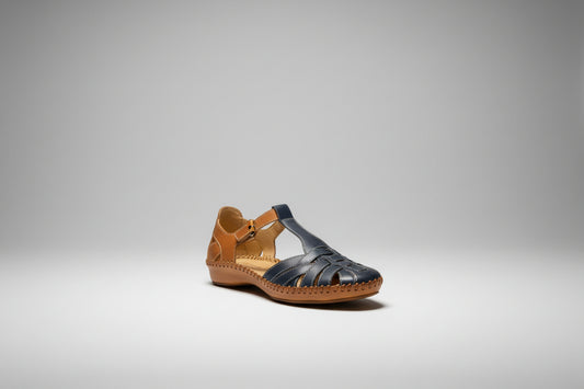 Navy Blue/Brandy