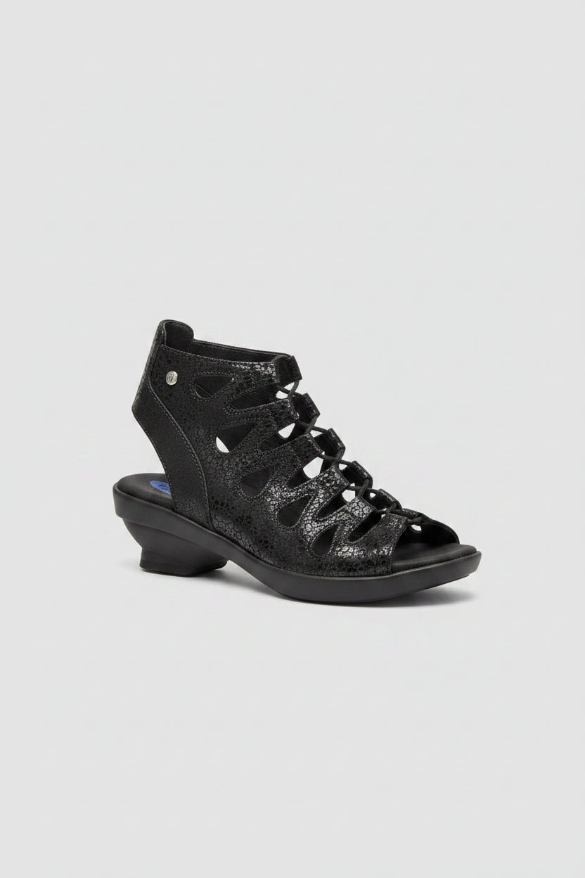 Black Crash Suede
