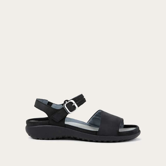 Ebony Nubuck/Black Leather