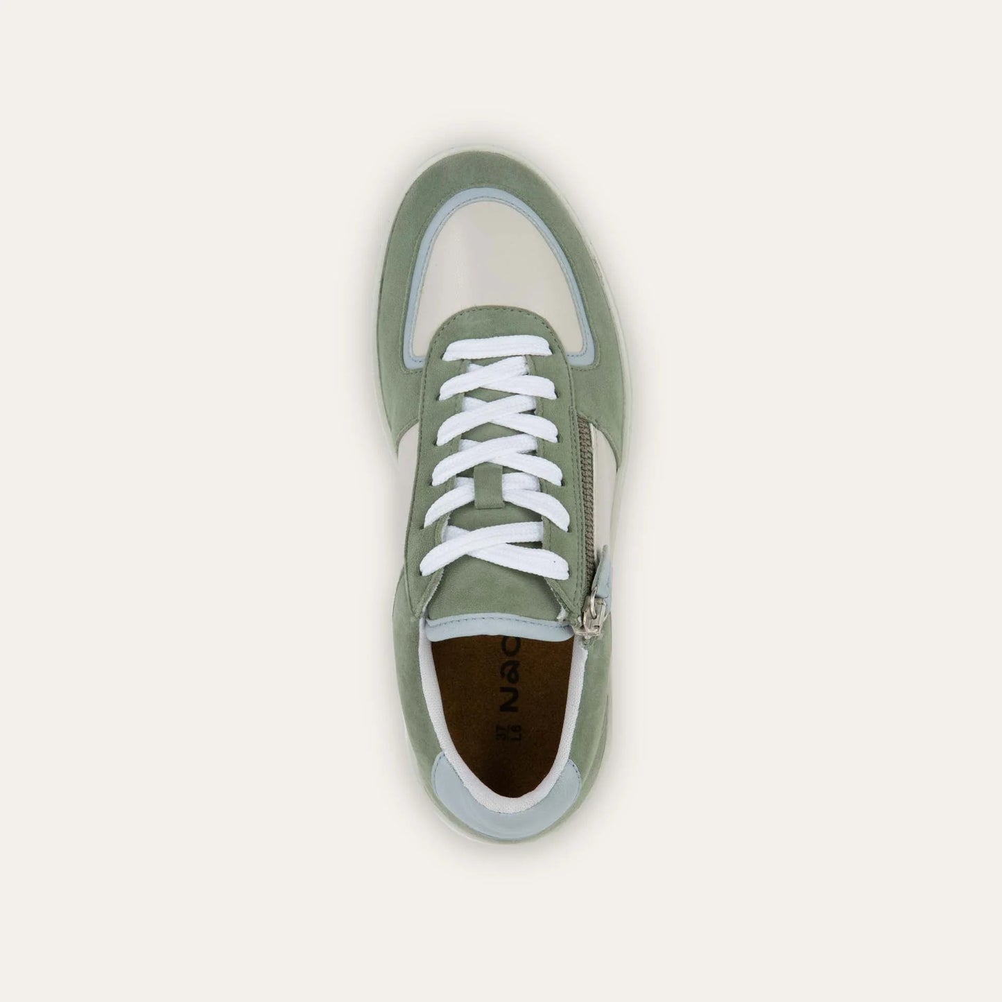 Off White/Gray Blue/Sage Combo