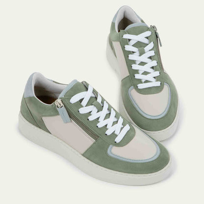 Off White/Gray Blue/Sage Combo