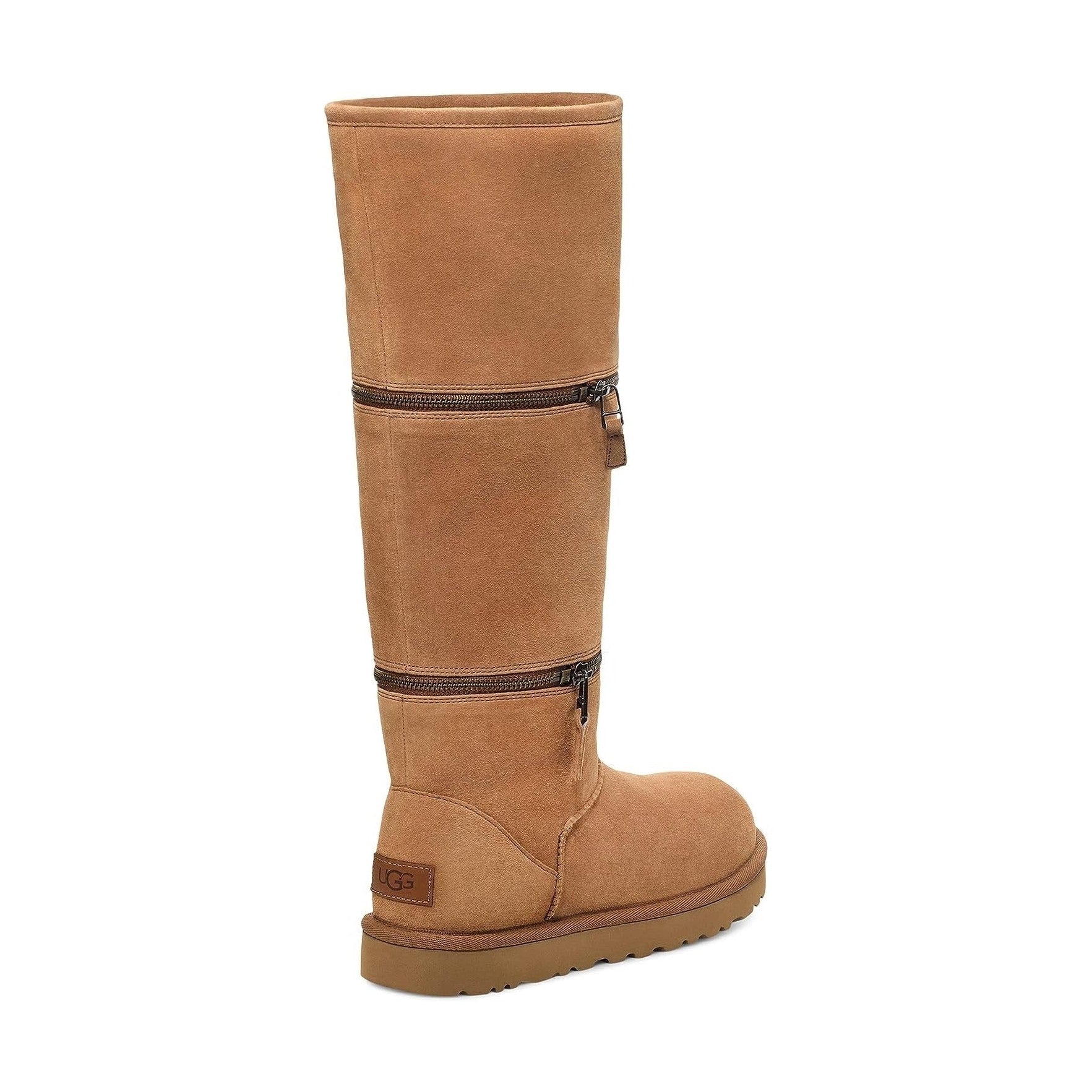 UGG Women's Classic Ultra Tall Suede Classic Boots in Chestnut, Size 8
