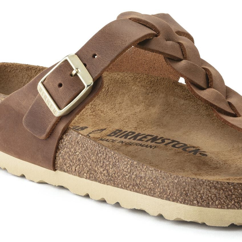 BIRKENSTOCK Women's Gizeh Braided Leather Regular/Wide