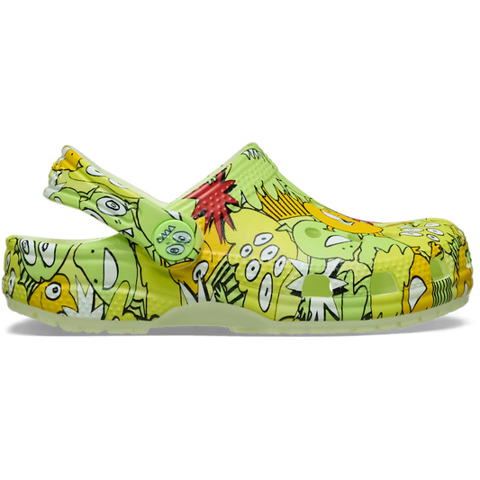 Croc Toddler Classic Glow Monster Camo Clog