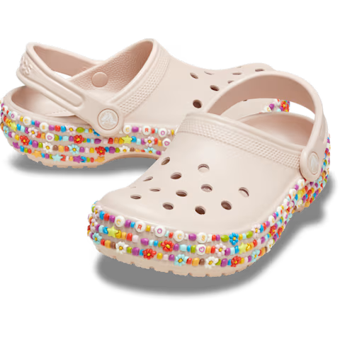 Crocs Kids' Classic Beaded Band Clog