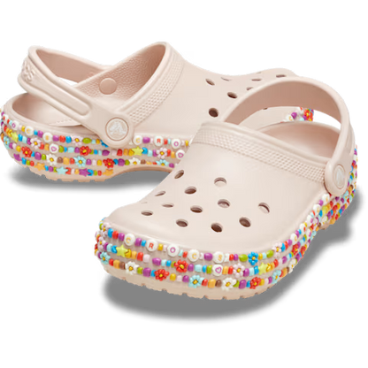 Crocs Kids' Classic Beaded Band Clog