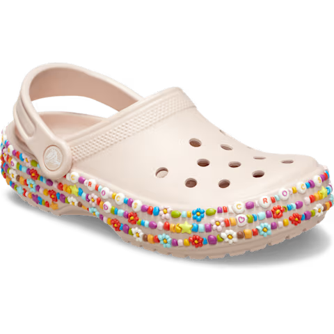Crocs Kids' Classic Beaded Band Clog