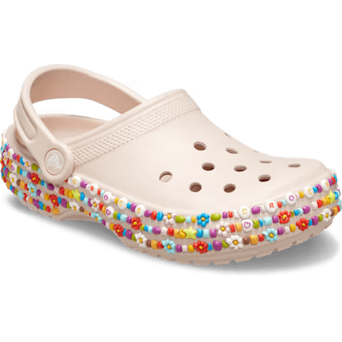 Crocs Kids' Classic Beaded Band Clog